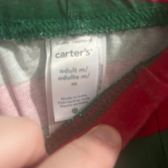 Carters 3 sets of pajama's!  'Jingle all the way' Adult, Child, and size 6 - Picture 11 of 15